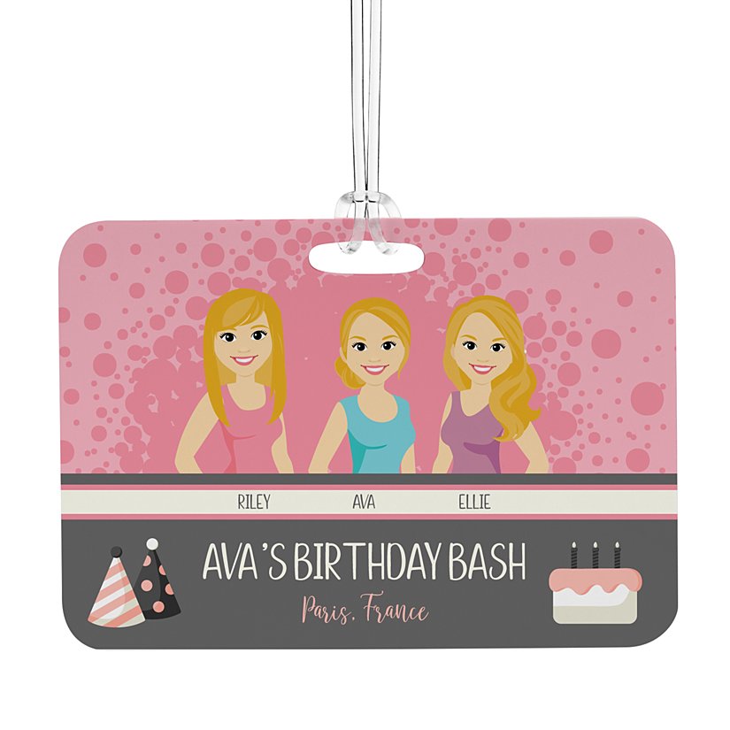 Best Friends Personalized Luggage Tag