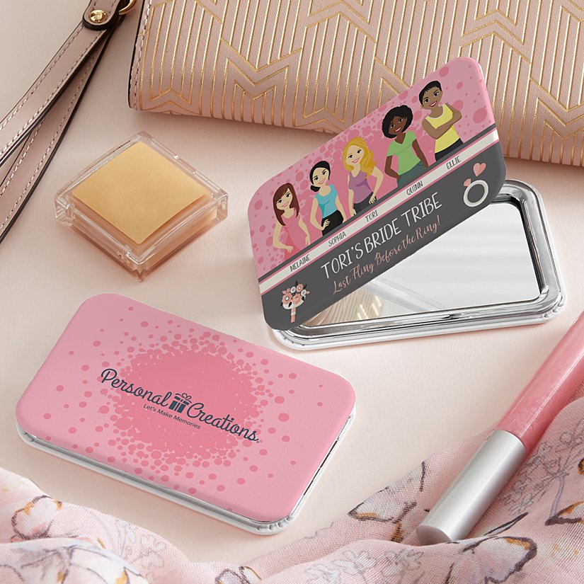 BFFs Personalized Pocket Mirror