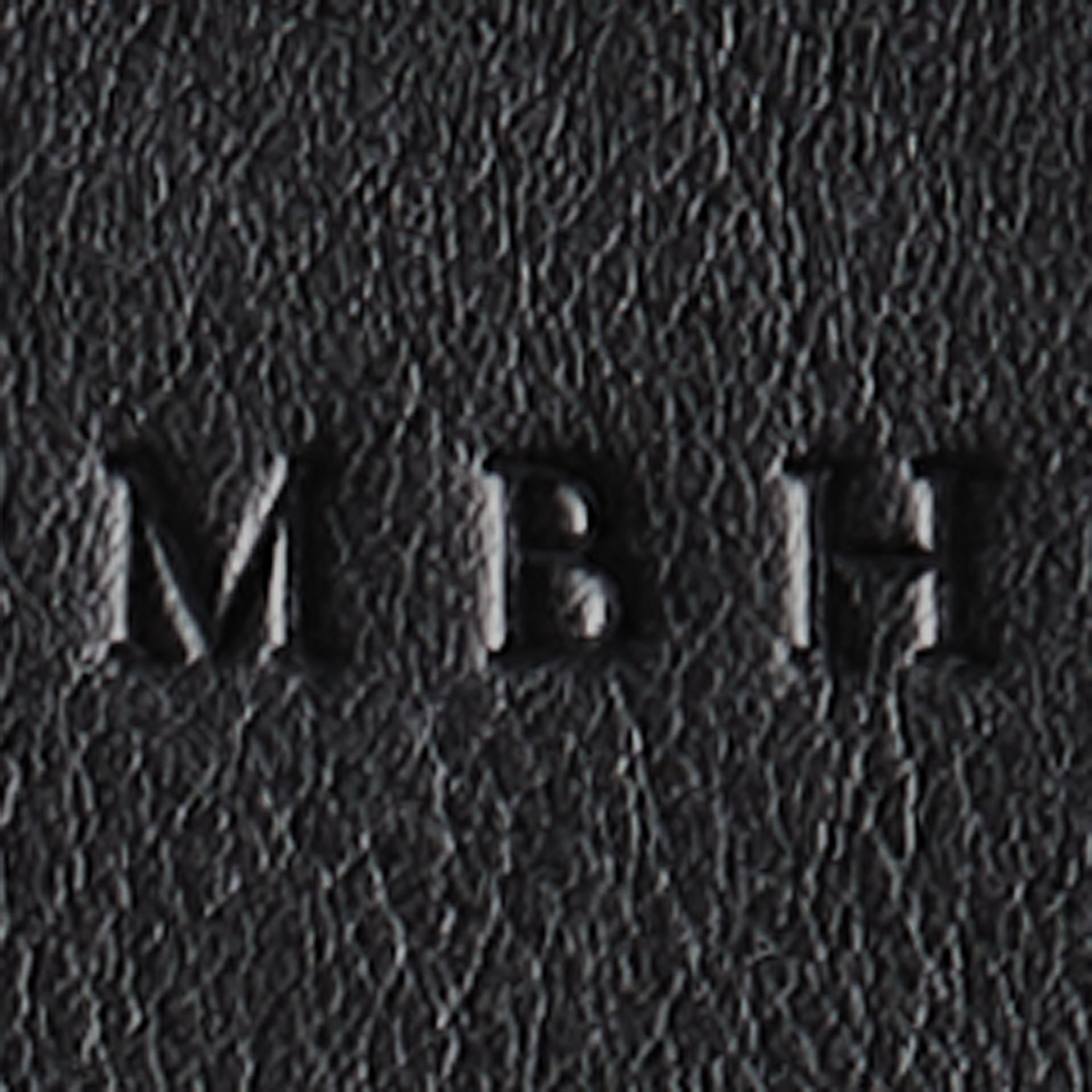Leather Double Travel Personalized Watch Roll - Black - Debossed Monogram