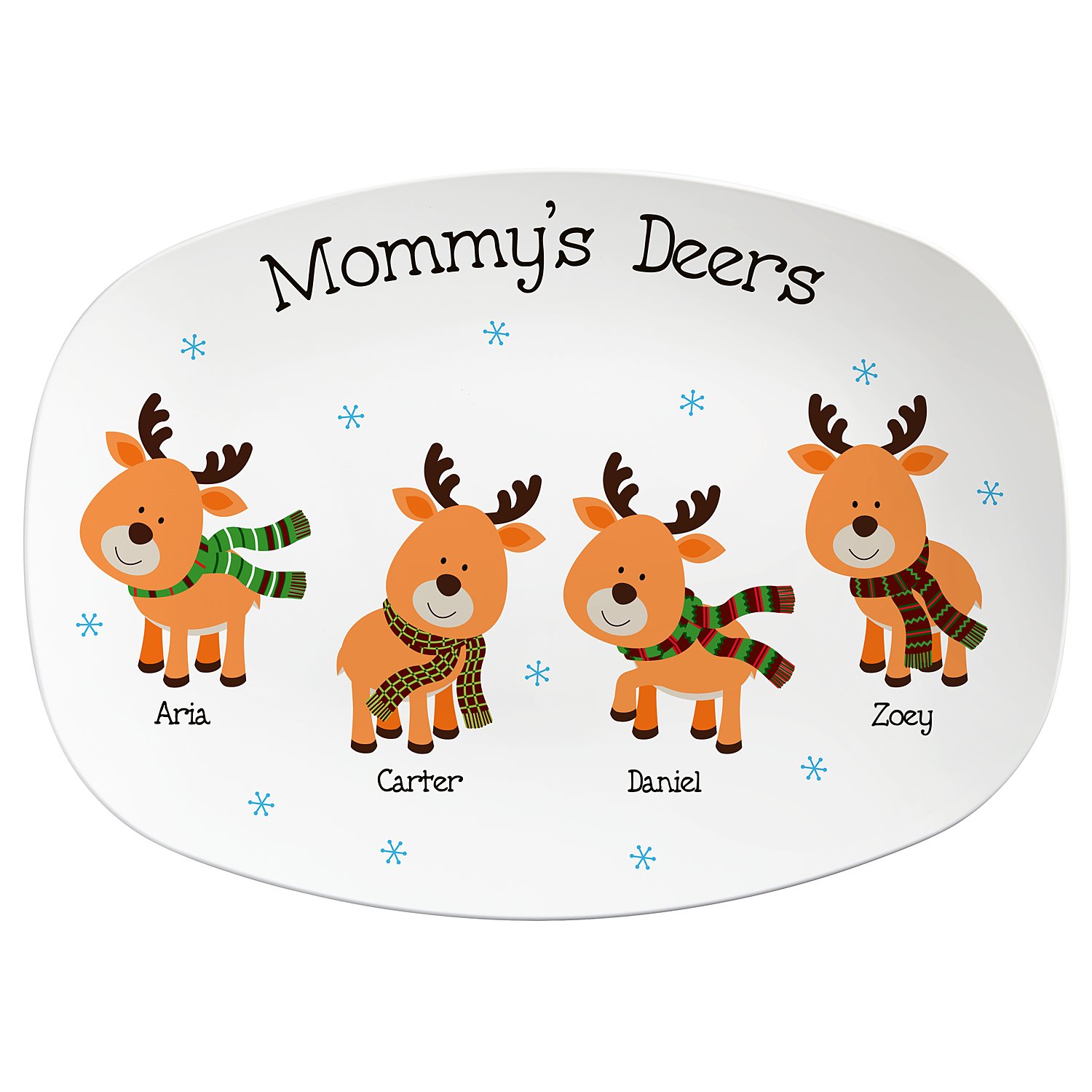 Adorable Reindeer Personalized Platter - 4