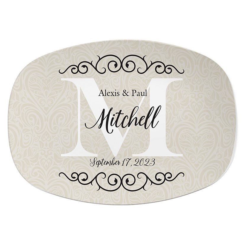 Cherish Our Love Personalized Wedding Serving Platter