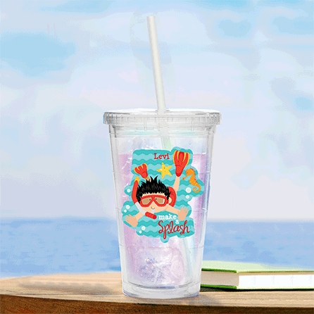 Beach Fun Personalized Tumbler