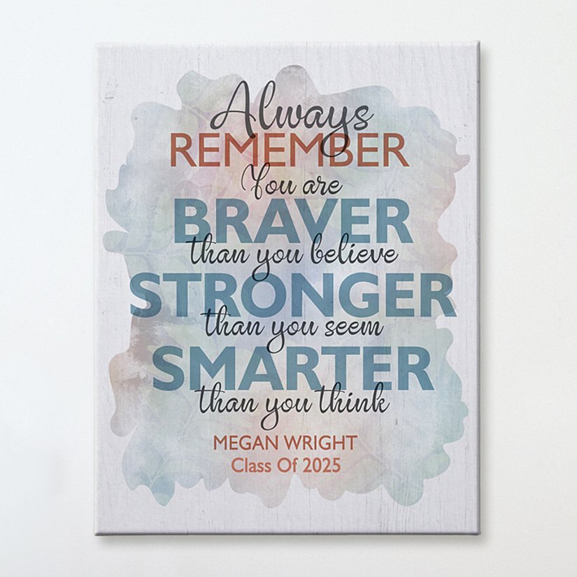 Forever Remember Personalized Graduation Canvas