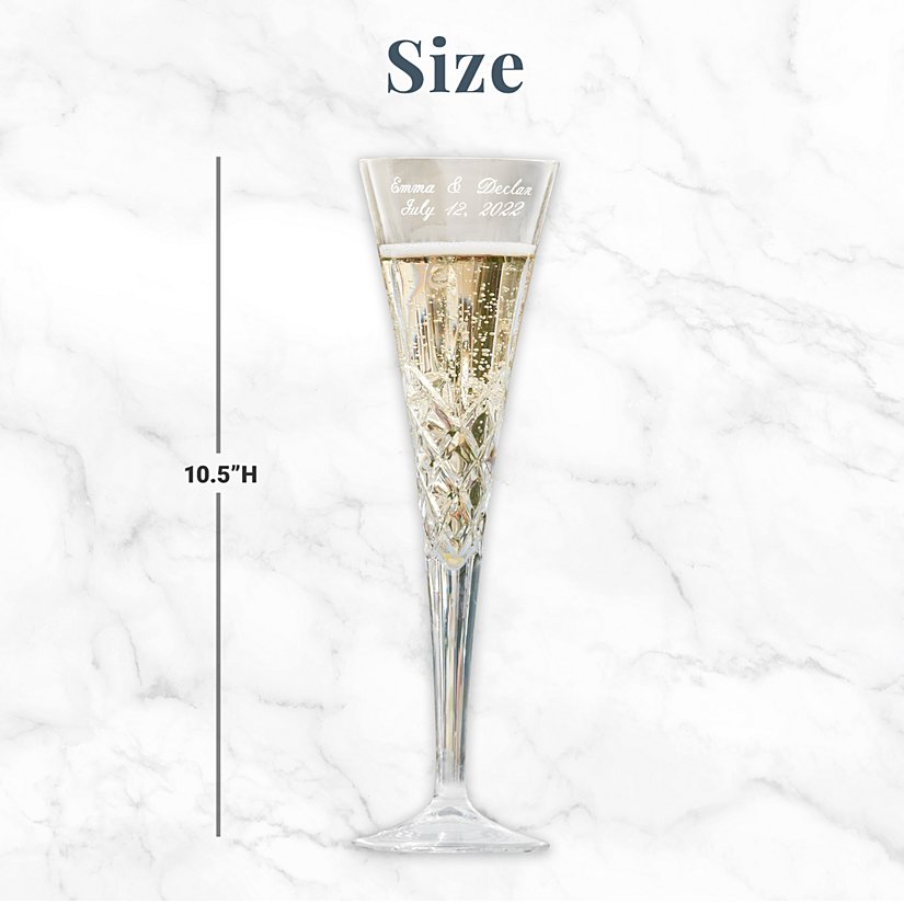 Galway European Crystal® Our Enduring Love Personalized Flutes
