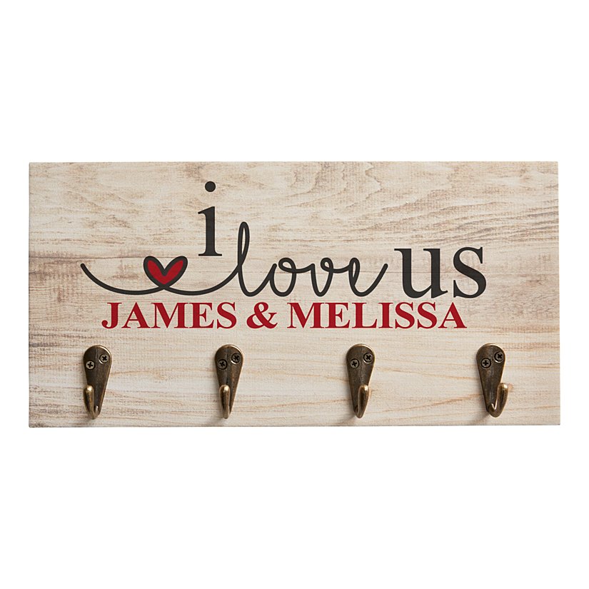 We Love Us Personalized Key Holder