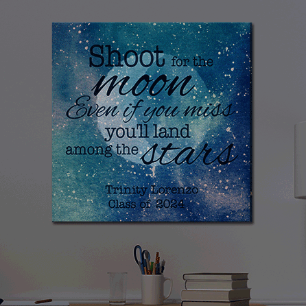 TwinkleBright® LED Personalized Reach For The Stars Canvas