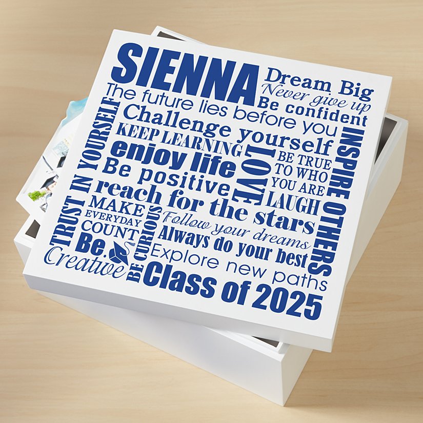 Aim High Graduation Personalized Memory Box