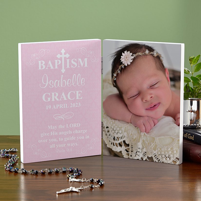 Baptism Personalized Keepsake Photo Panel