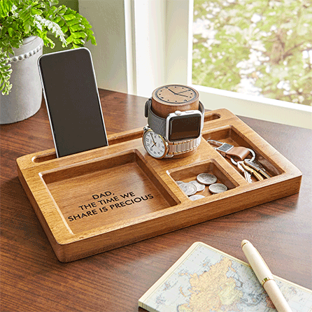 Wooden Watch Tower Personalized Organizer