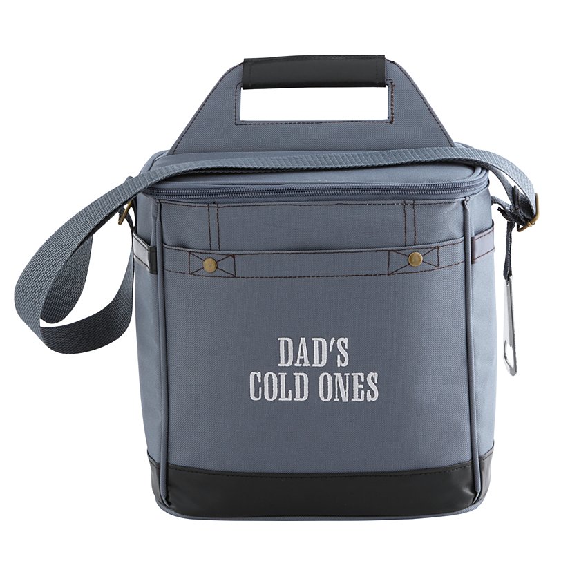 Canvas & Faux Leather Personalized Travel Beverage Cooler
