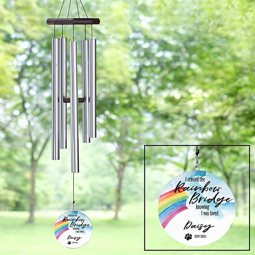 Across The Rainbow Bridge 30-inch Personalized Wind Chime