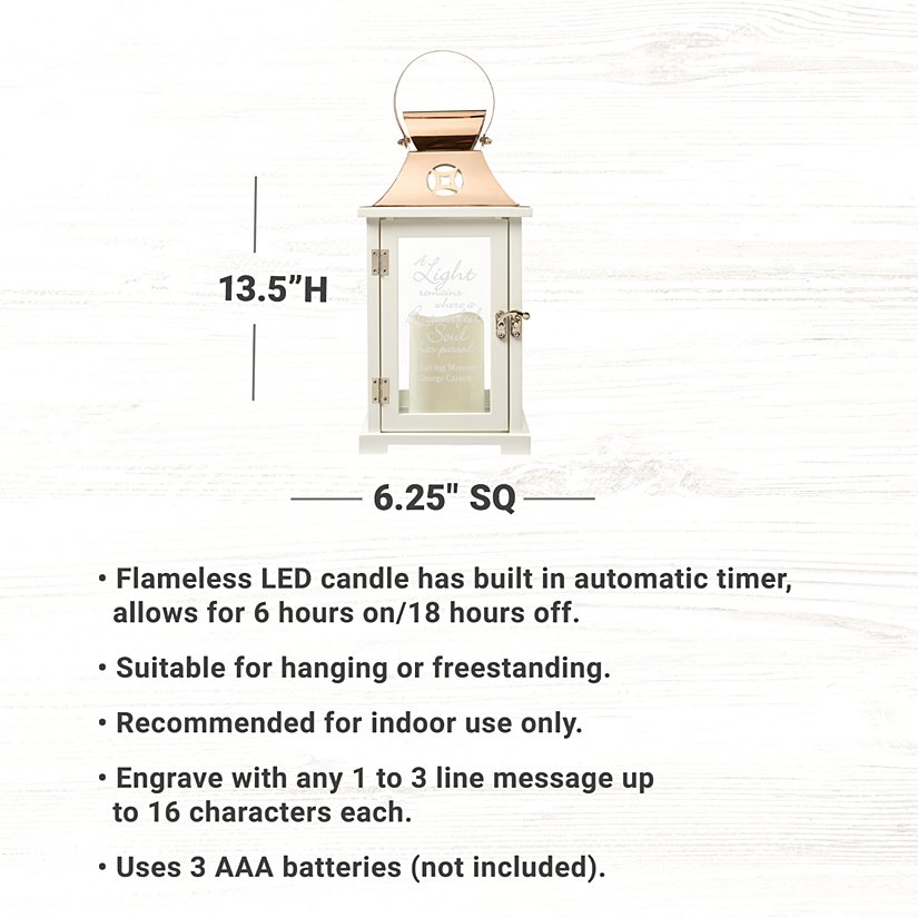 Eternal Glow Personalized Memorial Lantern
