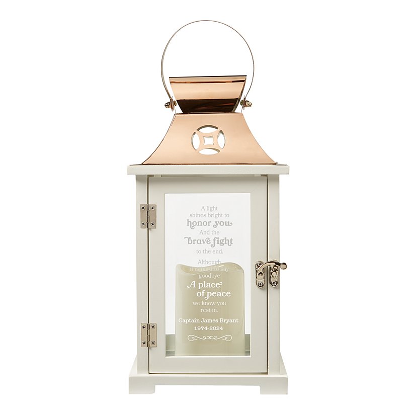 Courageous Memory Personalized Memorial Lantern