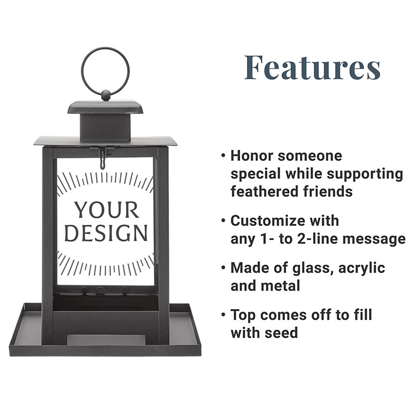 Everlasting Memories Memorial Personalized Bird Feeder