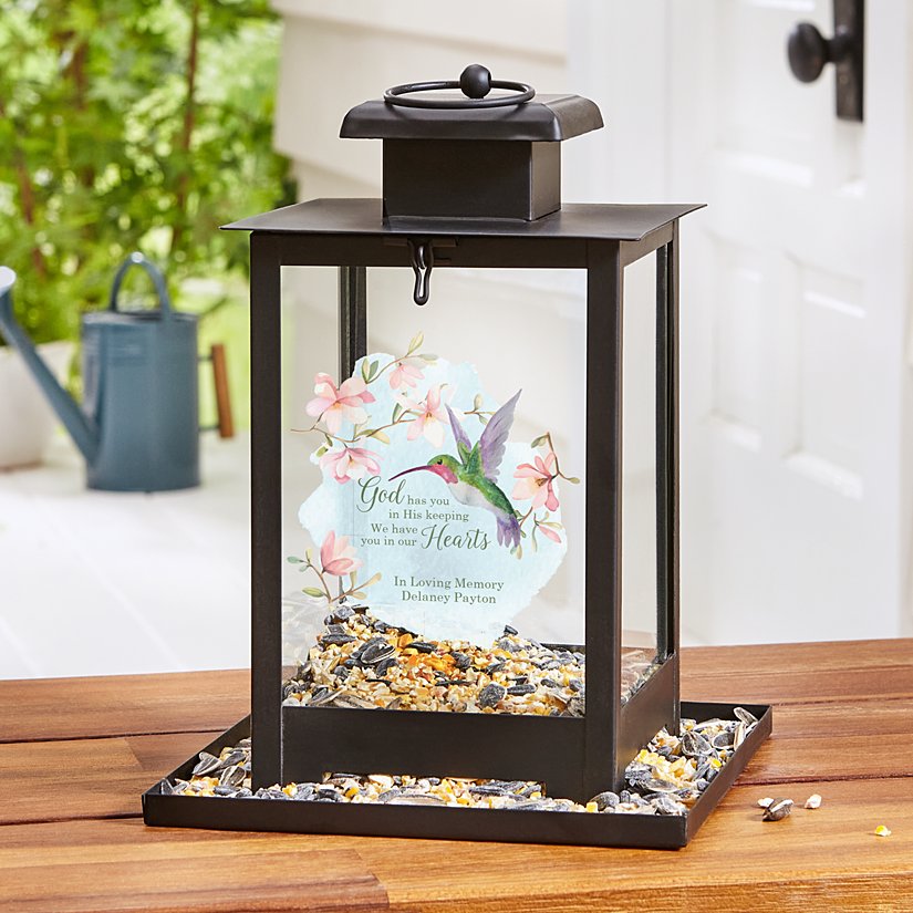 God's Keeping Memorial Personalized Bird Feeder