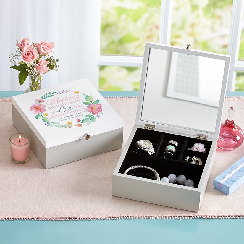 Blossoming Love Personalized Jewelry Box