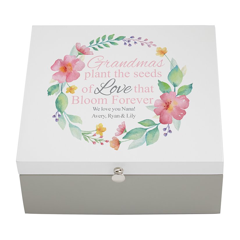 Blossoming Love Personalized Jewelry Box