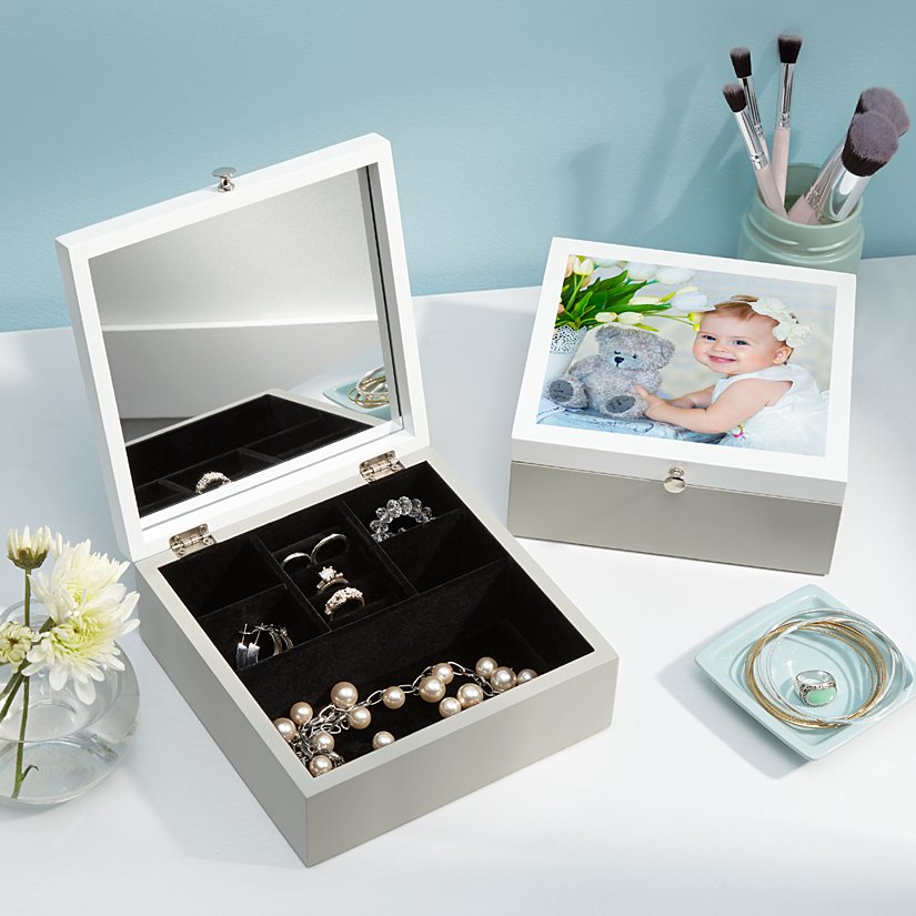 Cherished Memories Personalized Photo Jewelry Box