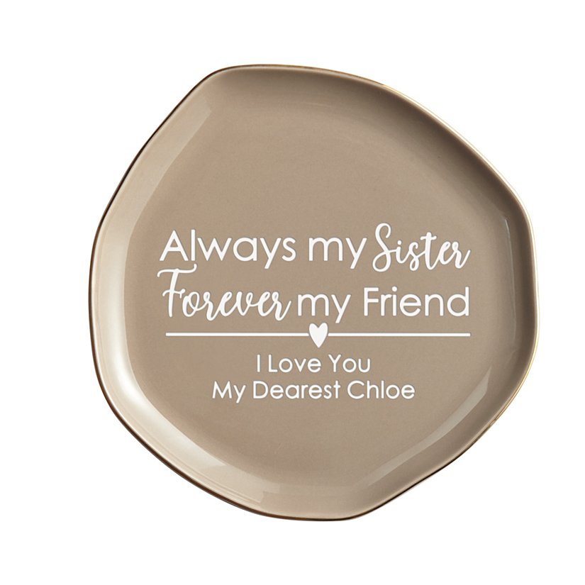 Always My Friend Personalized Ceramic Keepsake Tray