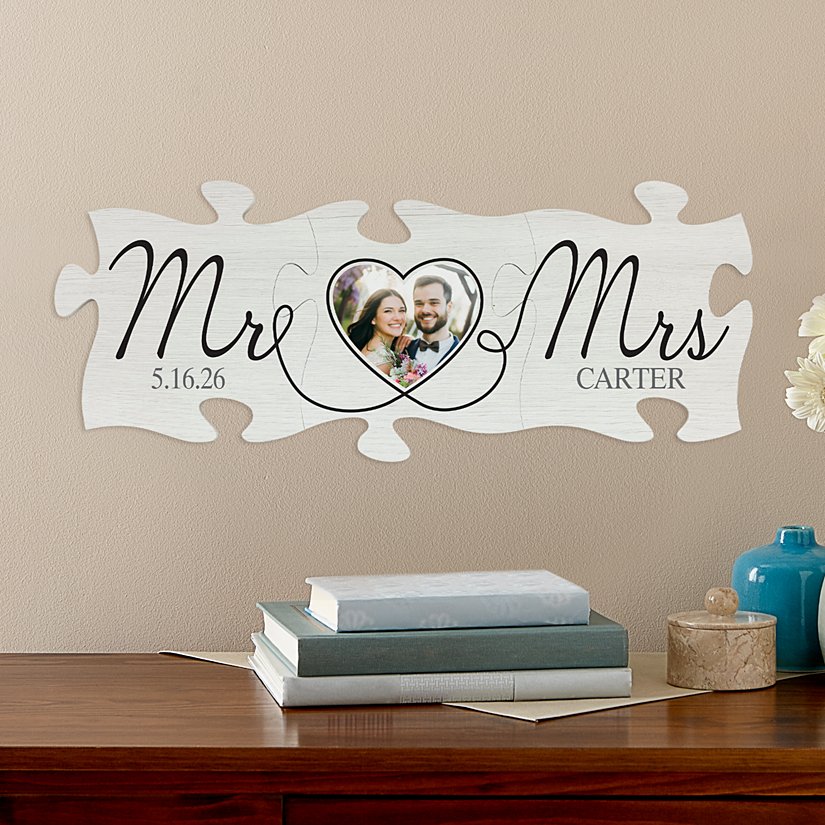 Forever United! Personalized Heart Photo Mini Puzzle Set