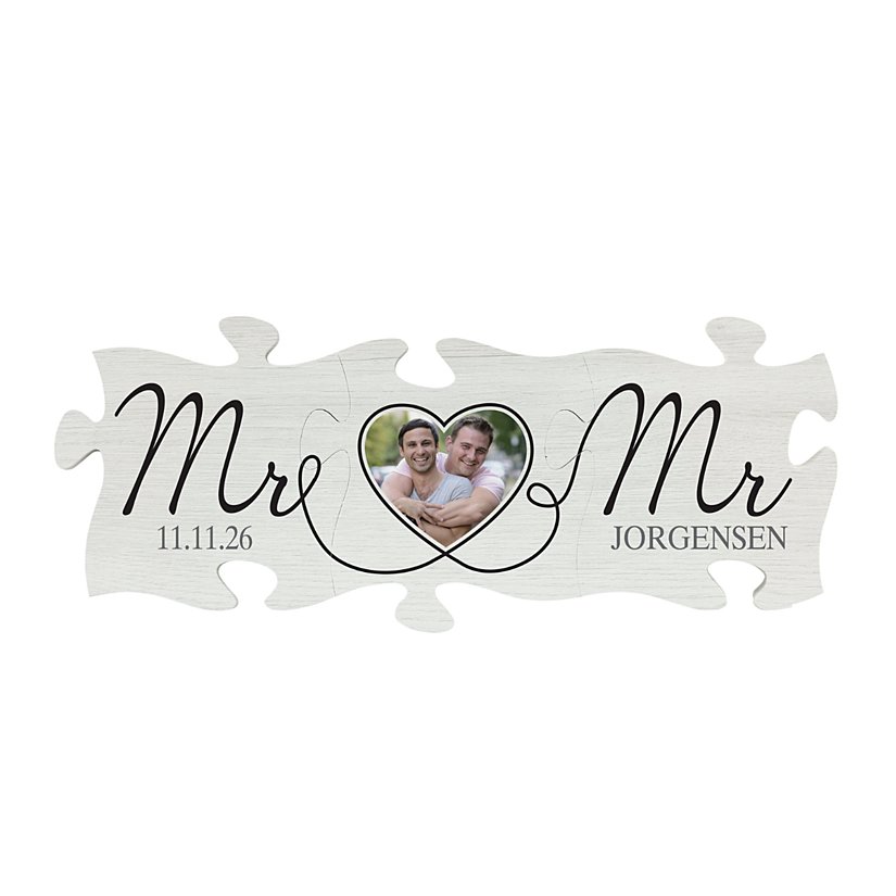 Forever United! Personalized Heart Photo Mini Puzzle Set
