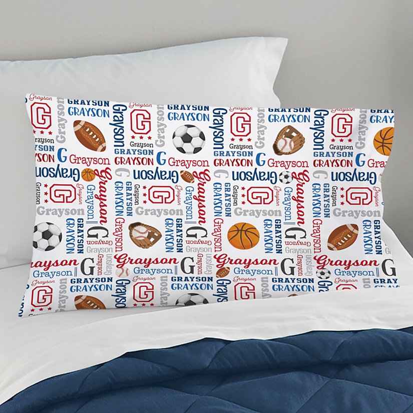 Athletic Dreams Personalized Pillowcase