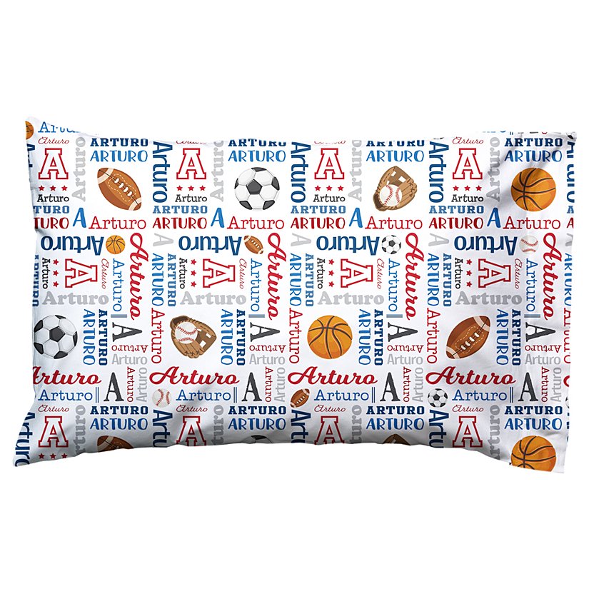 Athletic Dreams Personalized Pillowcase