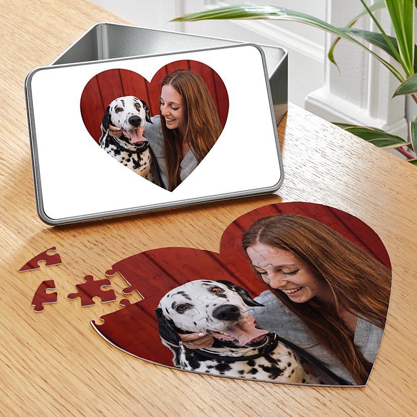 Cherished Memories Personalized Photo Heart Puzzle