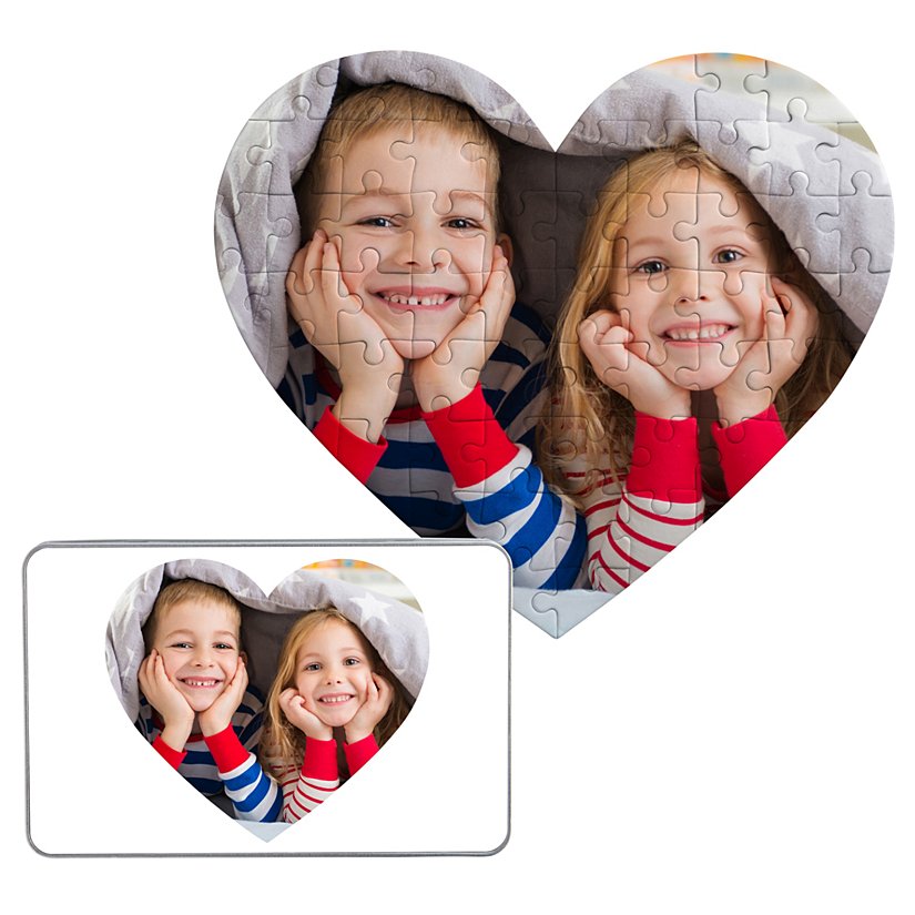 Cherished Memories Personalized Photo Heart Puzzle