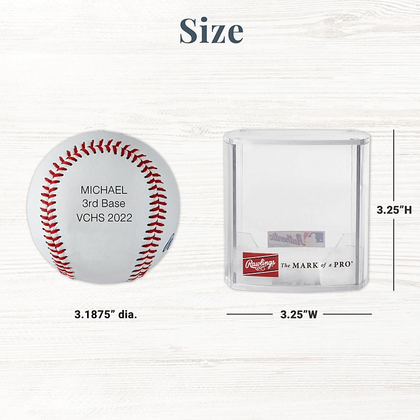 Rawlings™ Official League Leather Personalized Baseball