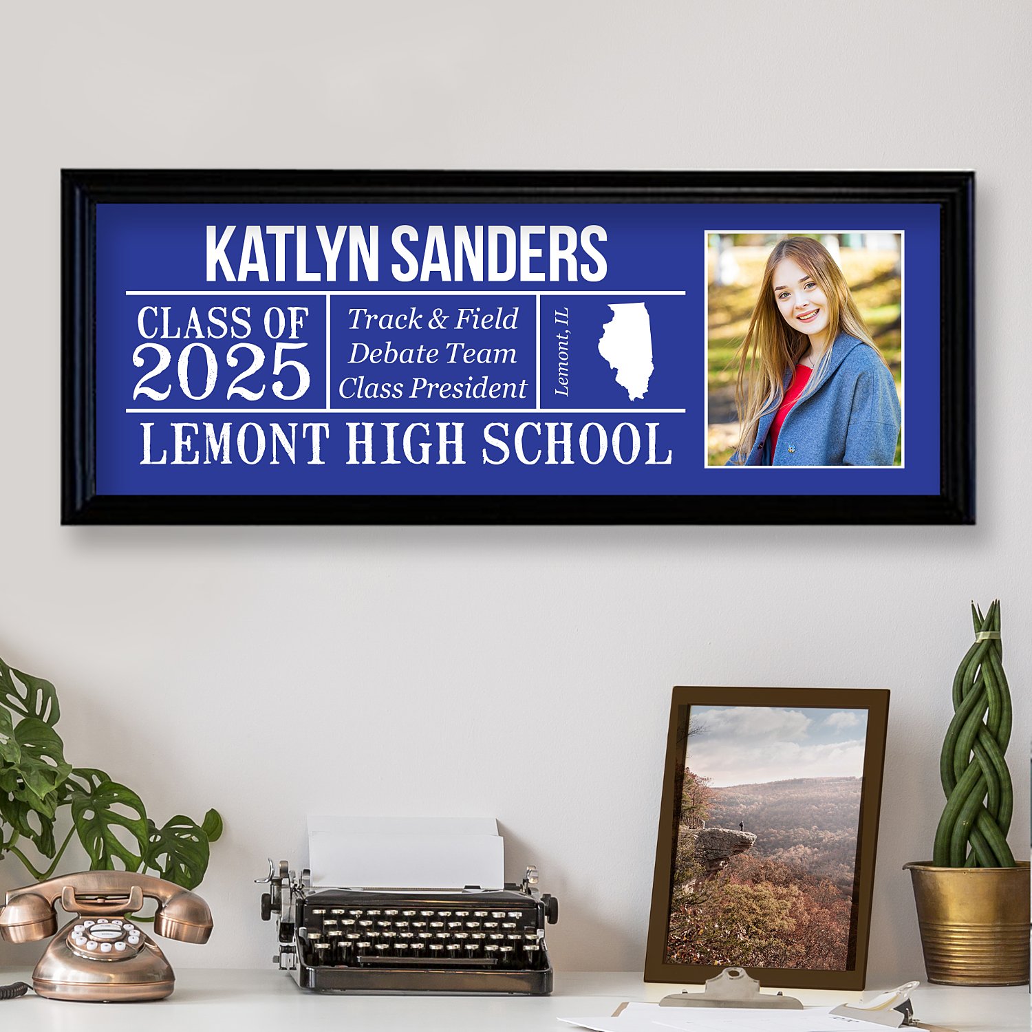 All About the Grad Personalized Photo Canvas