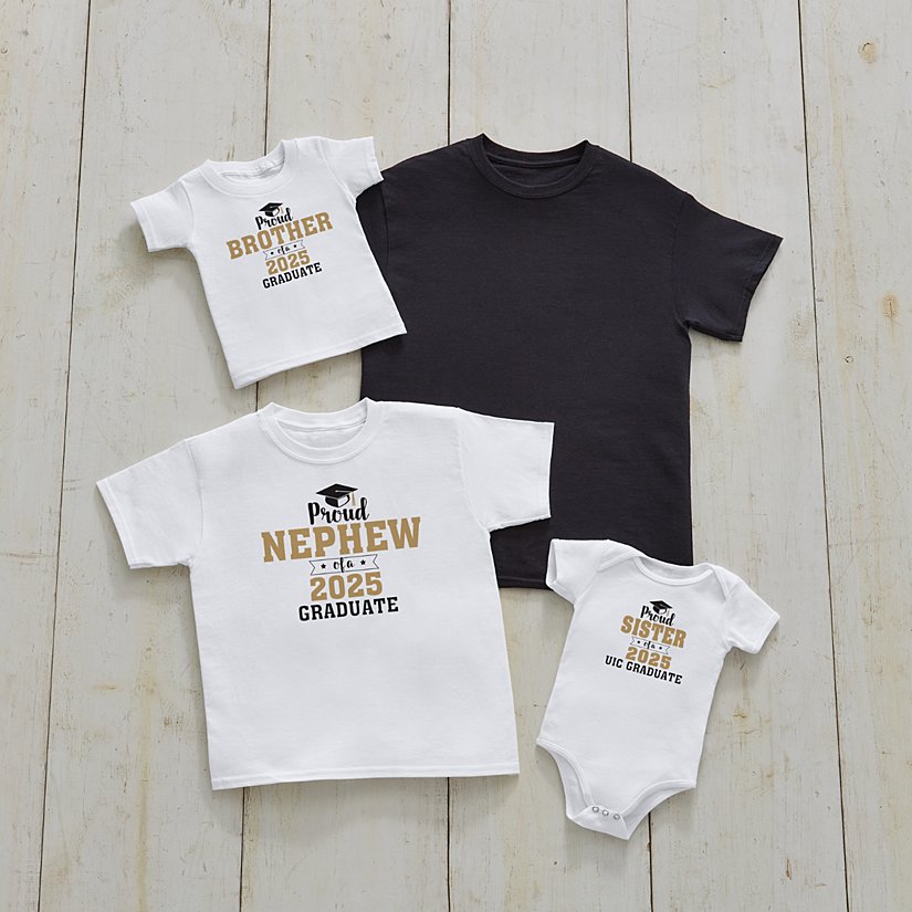 Celebratory Family Personalized Graduation Apparel