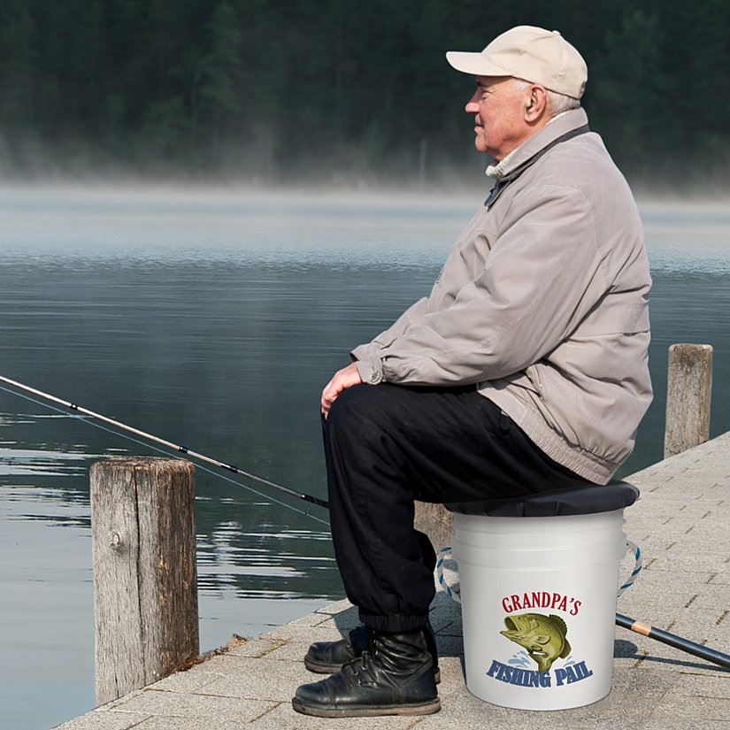 Angler's Personalized Fishing Bucket