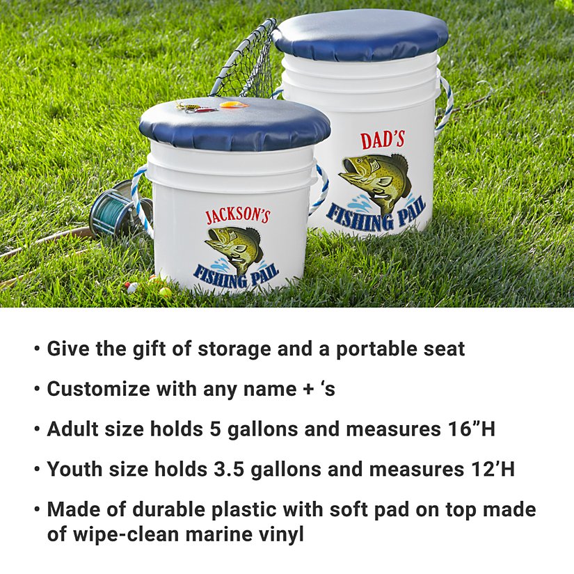 Angler's Personalized Fishing Bucket 3 Angler's Personalized Fishing Bucket