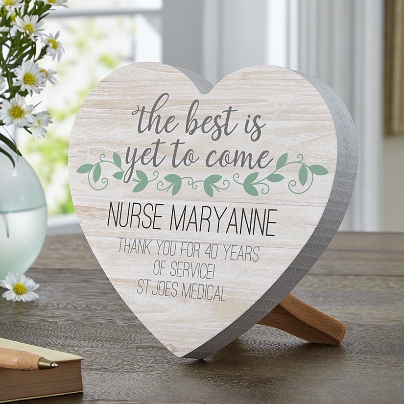 A Brighter Future Personalized Wooden Heart