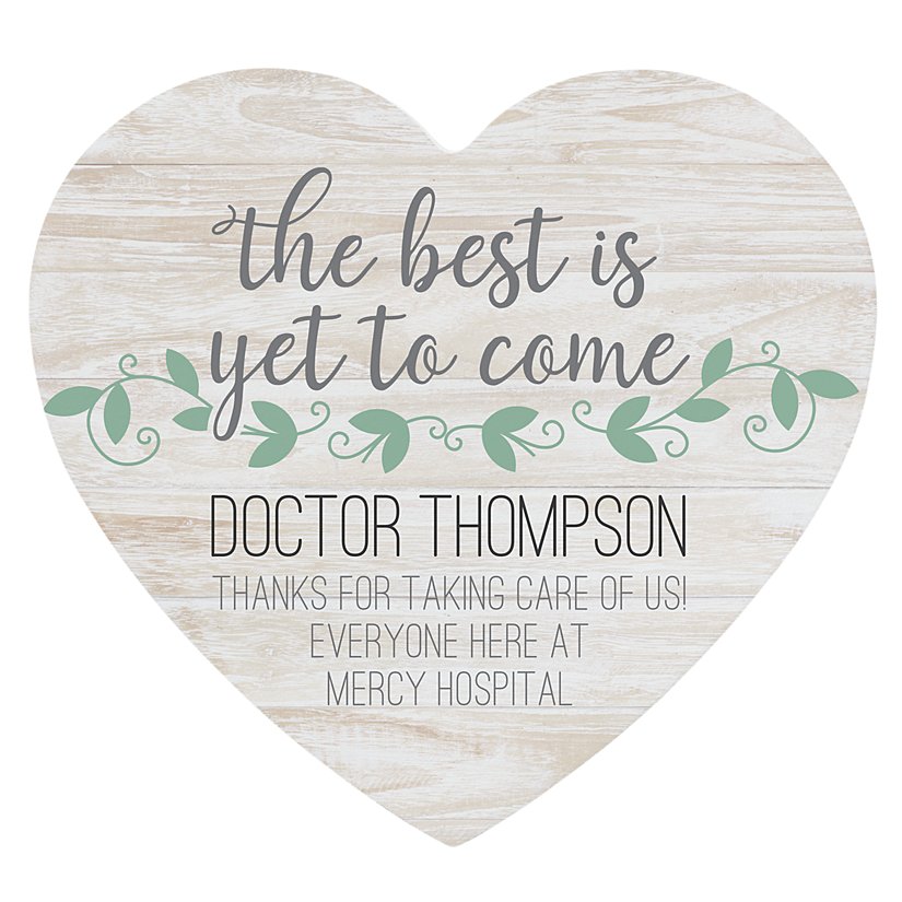 A Brighter Future Personalized Wooden Heart