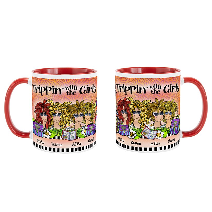 Trippin' with the Girls Mug by Suzy Toronto 5 Trippin' with the Girls Mug by Suzy Toronto
