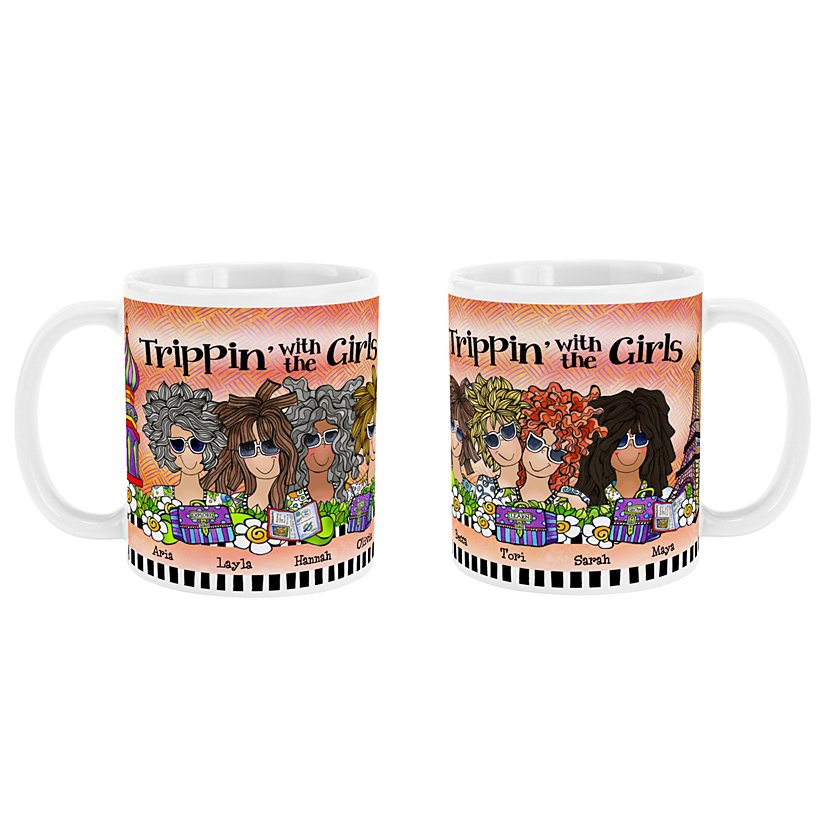 Trippin' with the Girls Mug by Suzy Toronto 6 Trippin' with the Girls Mug by Suzy Toronto