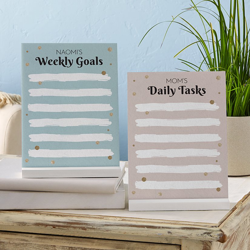 Accomplish It! Personalized Tabletop Dry Erase Board