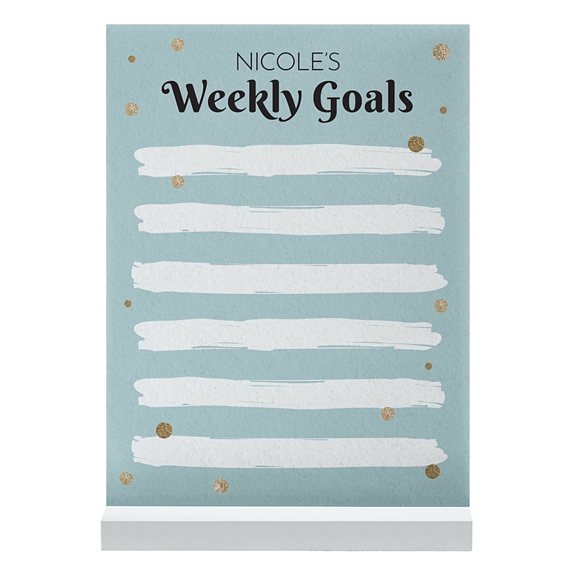 Accomplish It! Personalized Tabletop Dry Erase Board