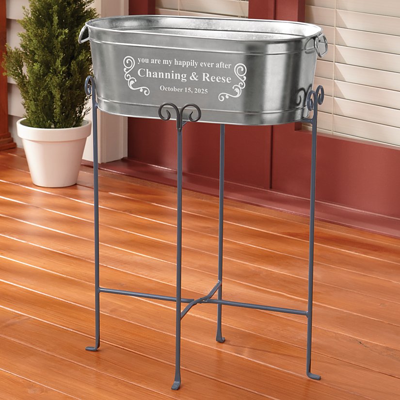 Our Happily Ever After Personalized Beverage Tub