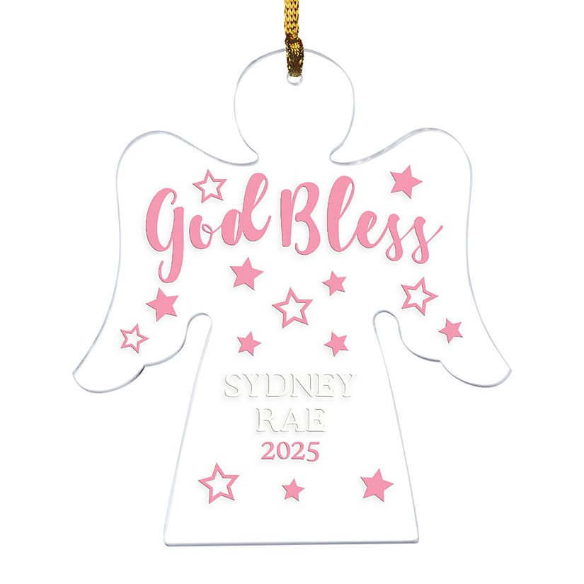Blessed Baby Angel Personalized Ornament