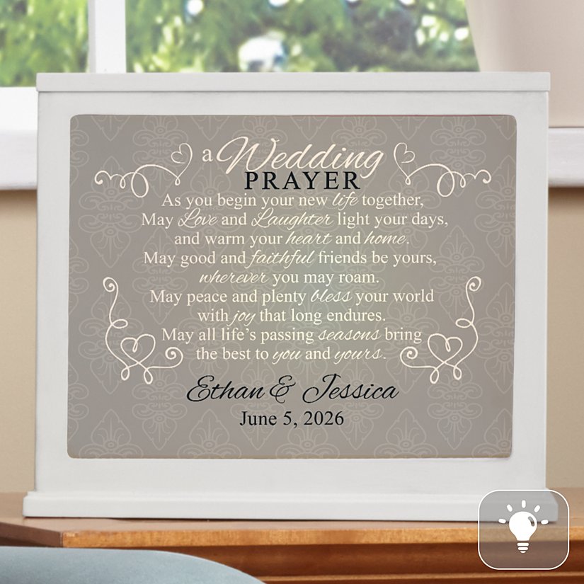 Wedding Blessings Personalized Accent Light