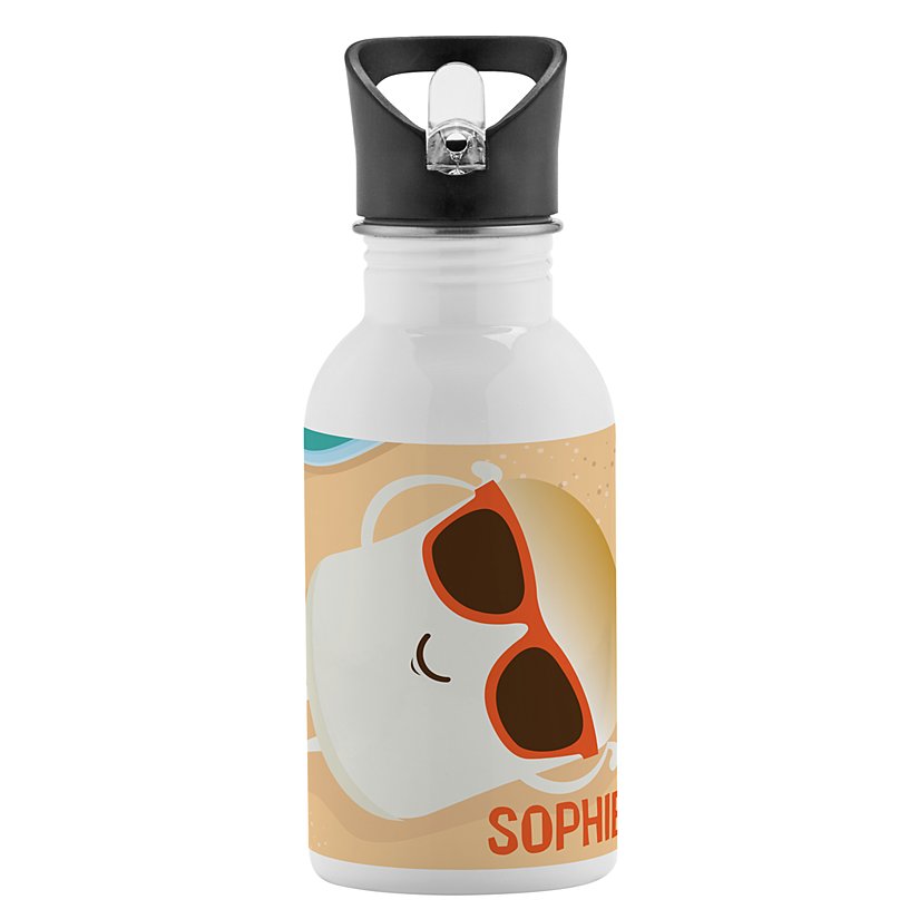 Beach Delights Personalized Water Bottle