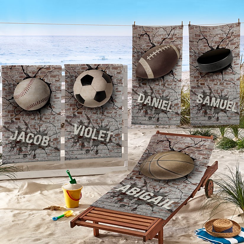 All-Star Sports Personalized Beach Towel