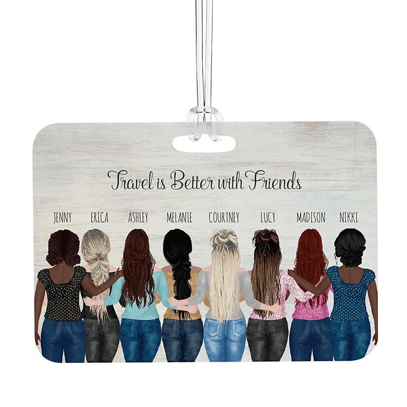 Forever Friends Personalized Travel Luggage Tag