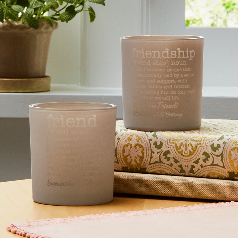 Companionship Personalized LED Votive Set