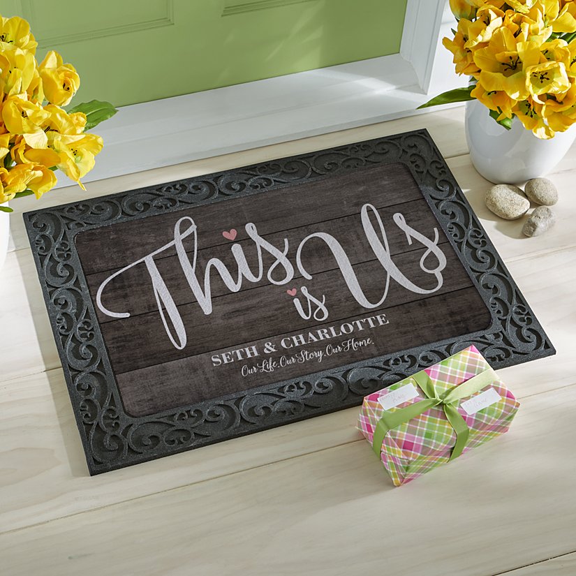 Our Love Story Personalized Wedding Doormat