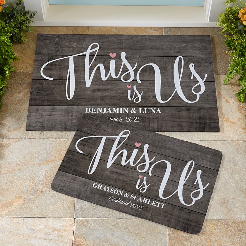 Our Love Story Personalized Wedding Doormat