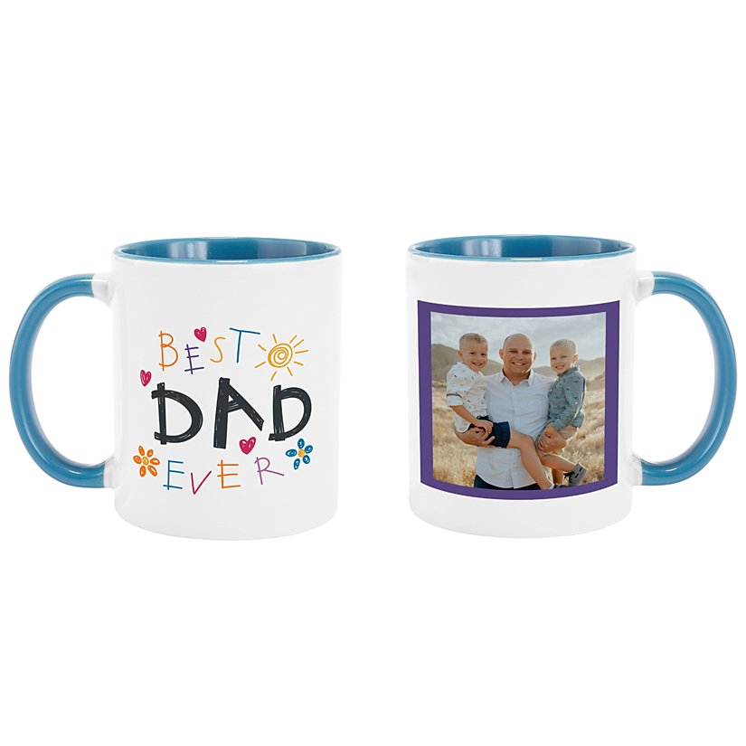 Top Dad Personalized Doodle Art Picture Mug
